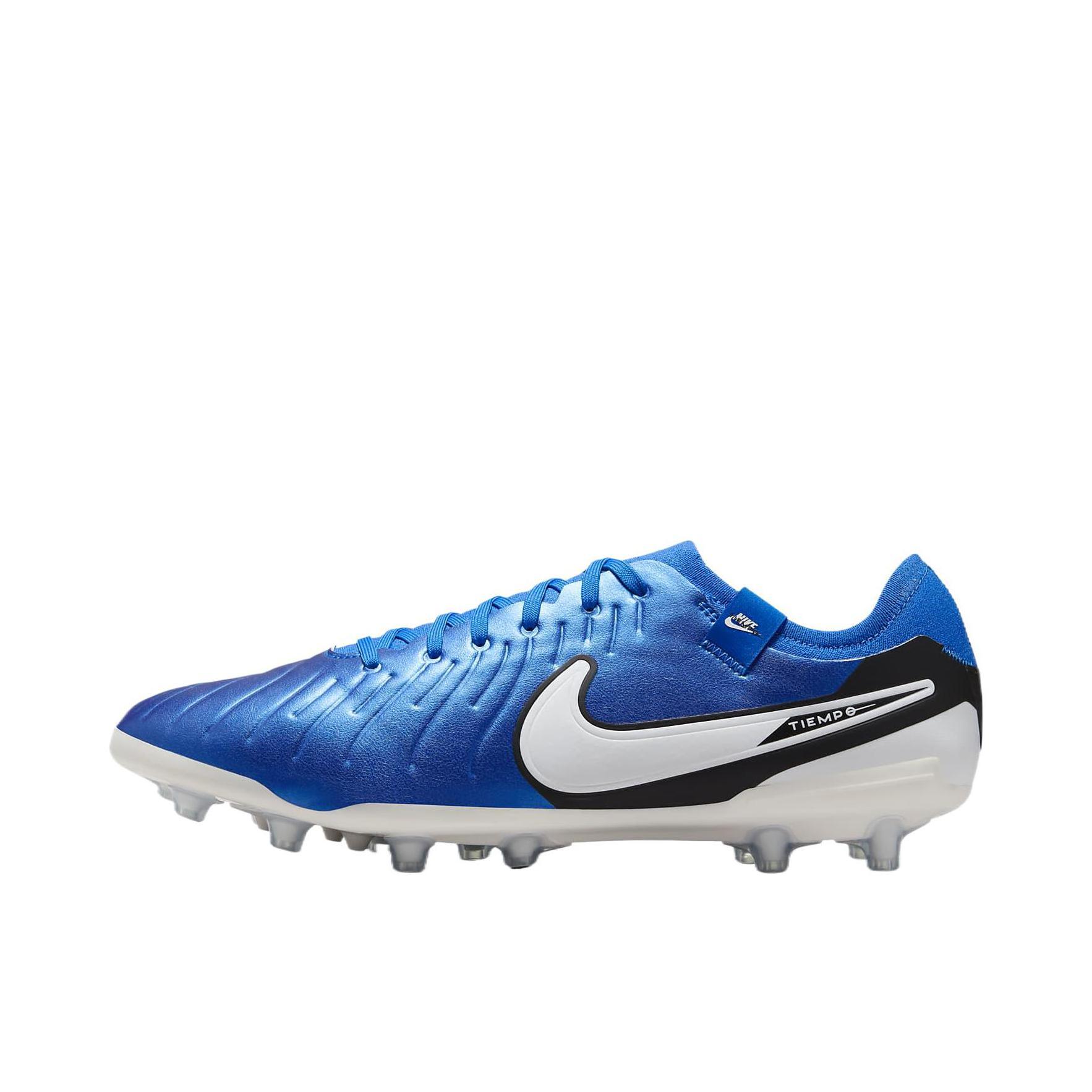 推荐商品：Nike Tiempo Legend 10 Pro HG 次顶级 胶质短钉 坚硬人工草场 足球鞋 蓝色