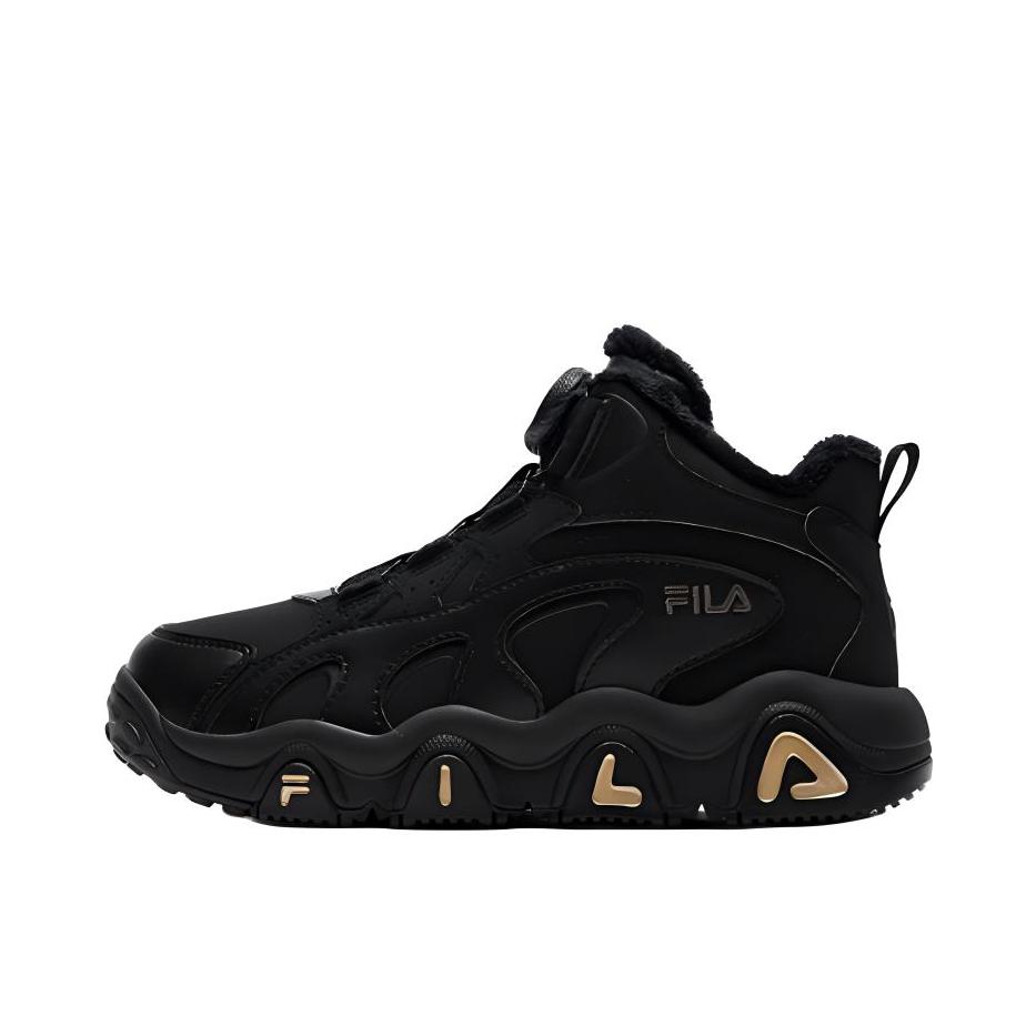 推荐商品：FILA/斐乐 狮爪2 缓震 舒适 耐磨 儿童篮球鞋 大童/高帮/黑色