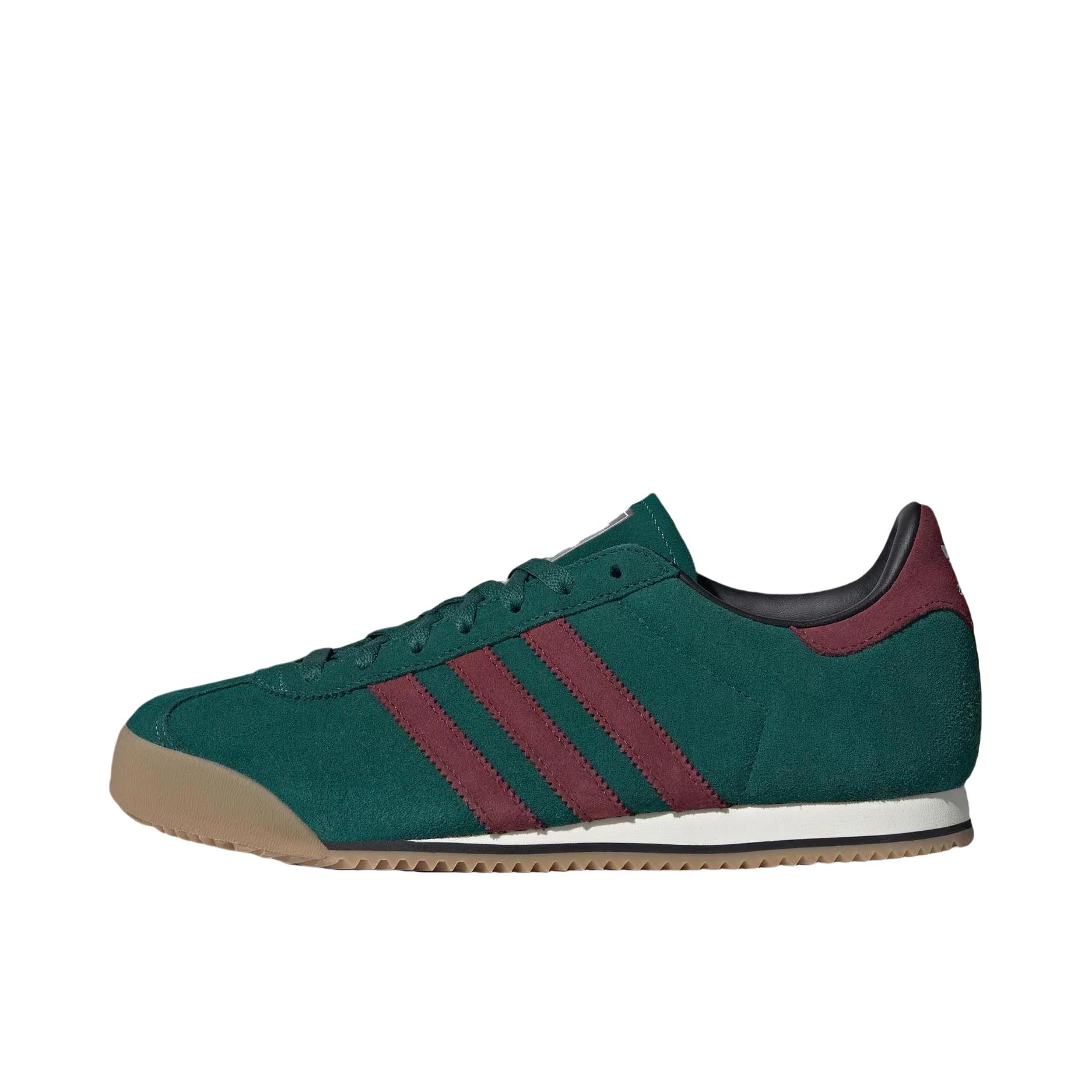 推荐商品：adidas Originals KICK 合成革 舒适透气 减震 防滑耐磨 简约复古 薄底 T头鞋 运动休闲鞋 绿色