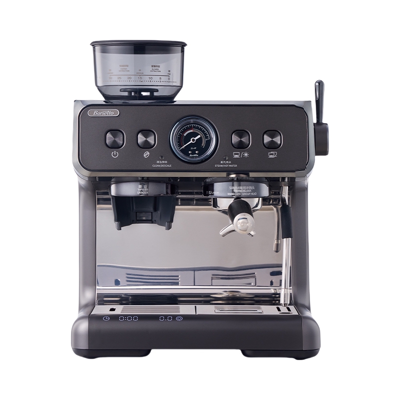 推荐商品：Barsetto/百胜图 BAE-2SAP 咖啡机 半自动 精量萃取 智联APP 冷萃 双加热 研磨一体 现磨