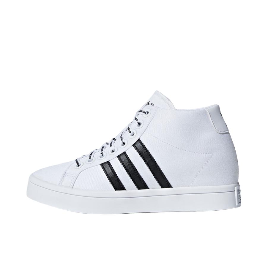 推荐商品：adidas CourtVantage 运动休闲鞋 耐磨防滑舒适透气经典百搭时尚 White/Black 白色