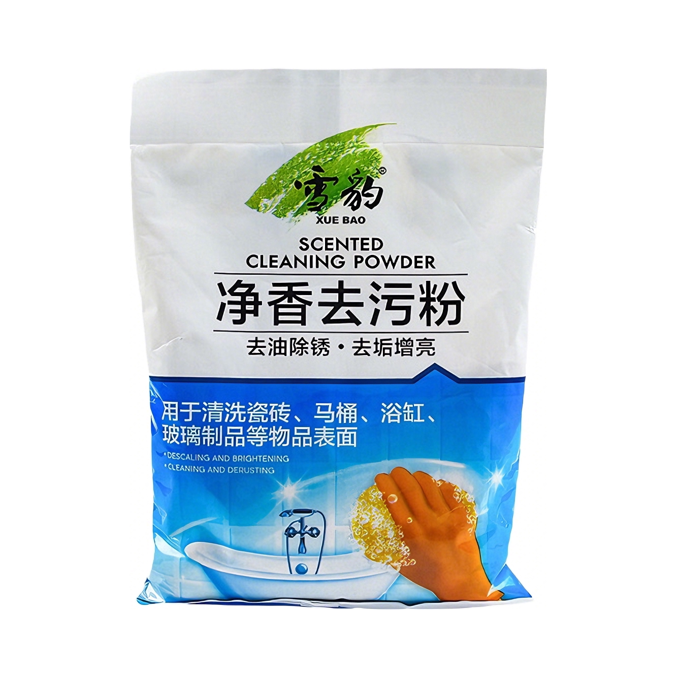 推荐商品：雪豹 强力去污 清香 多用途清洁剂 袋装