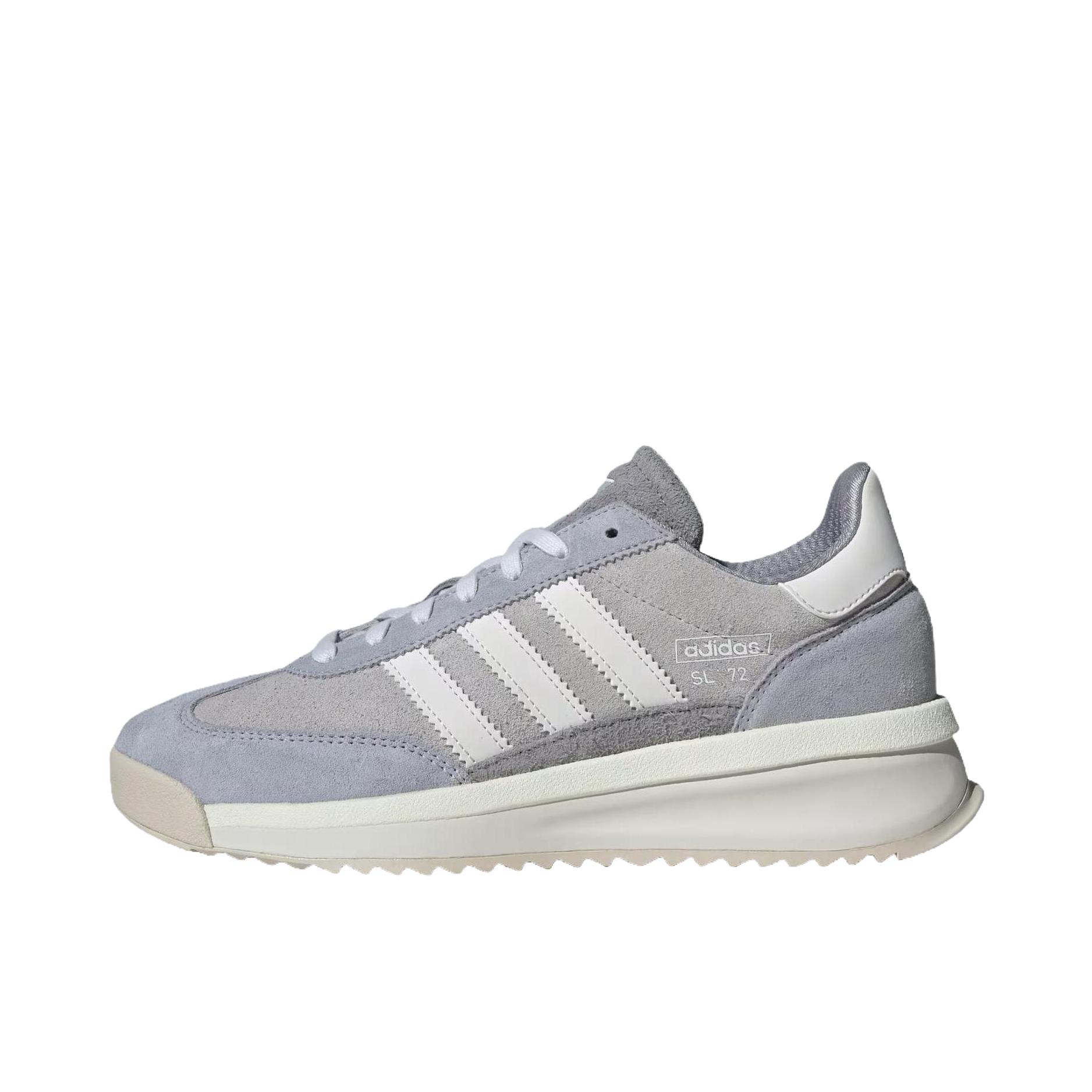 推荐商品：【王安宇同款】adidas Originals SL72 RTN 复古 防滑耐磨 系带 低帮 运动休闲鞋 低帮/灰色