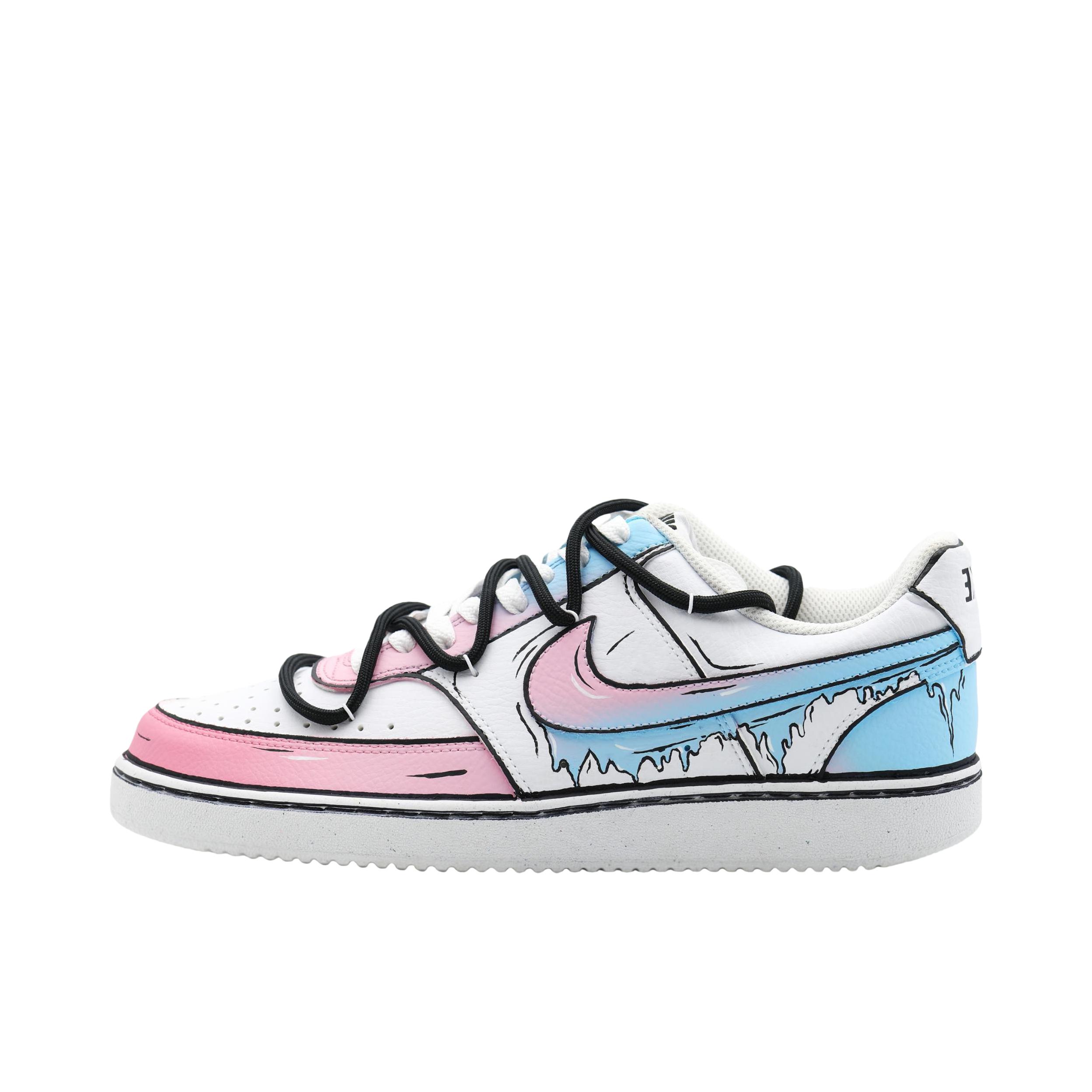 推荐商品：【定制球鞋】 Nike Court Vision 1 板鞋 防水美式简约防滑减震复古 宇宙漫画