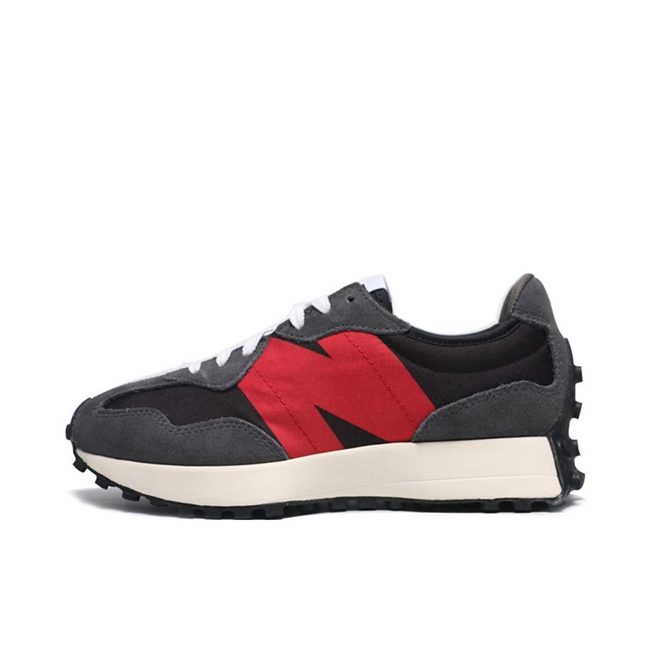 推荐商品：【IU同款】 New Balance 327 跑鞋 舒适复古防滑耐磨休闲透气减震拼接运动防水织物慢跑圆头 碳灰/黑色