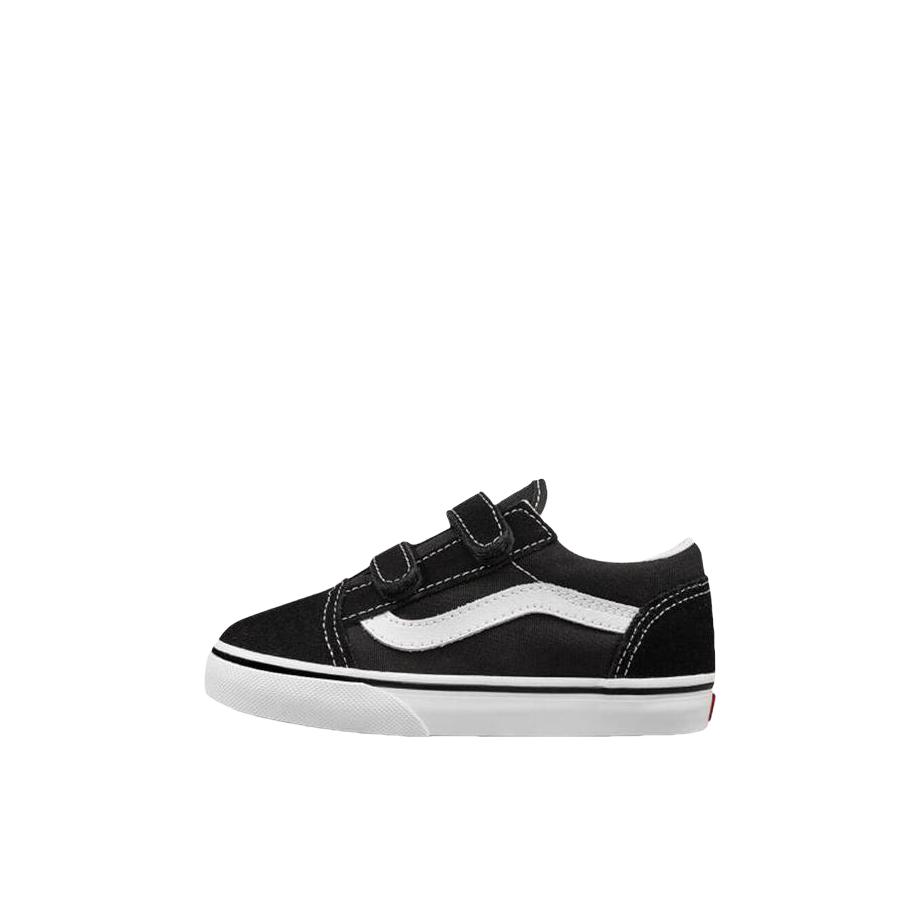 推荐商品：Vans/范斯 Old Skool 魔术贴 防滑耐磨 减震 软底 板鞋儿童 婴童/黑色/白色