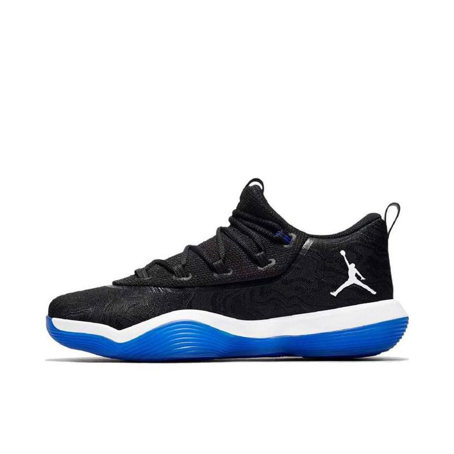 推荐商品：Jordan Super.Fly 2017 耐磨防滑 缓震实战 舒适透气 减震 篮球鞋 Black Blue 黑蓝Low