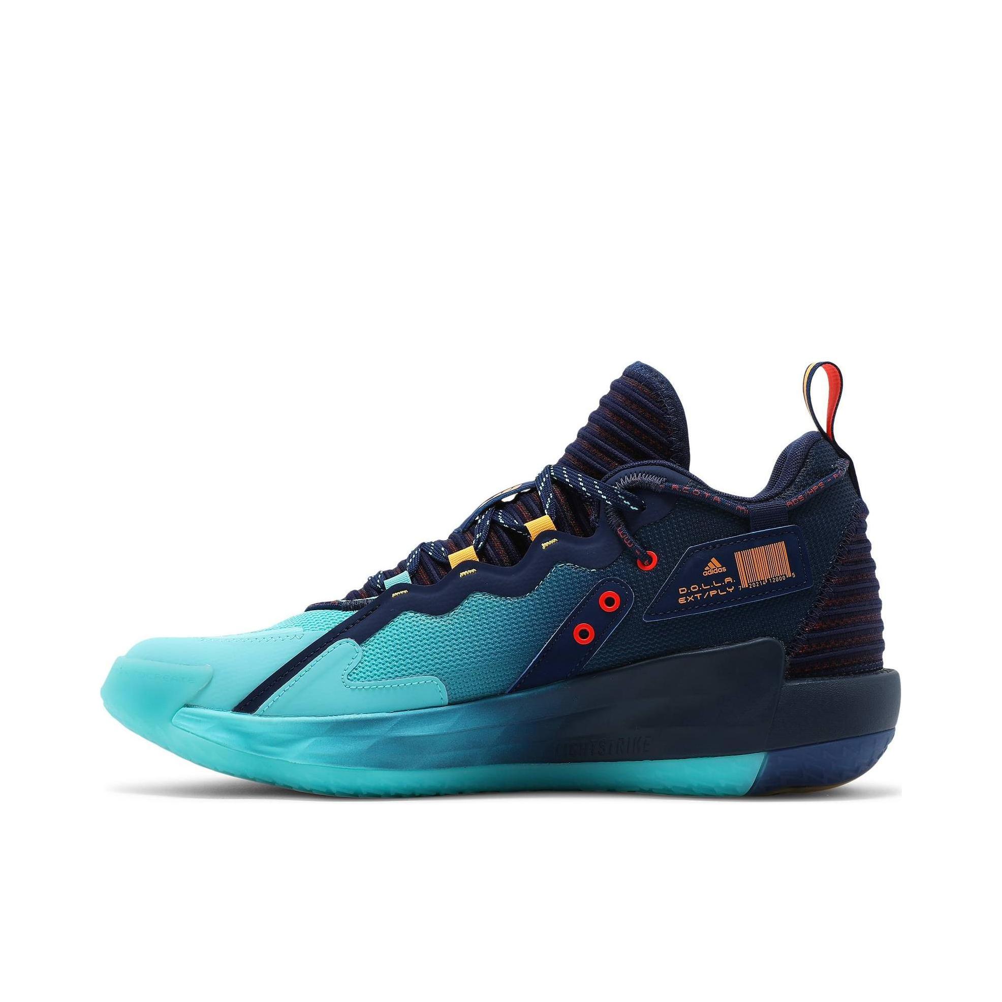 推荐商品：adidas Dame 7 利拉德 篮球鞋 实战训练缓震回弹防滑耐磨透气 Pulse Aqua 浅蓝/深蓝