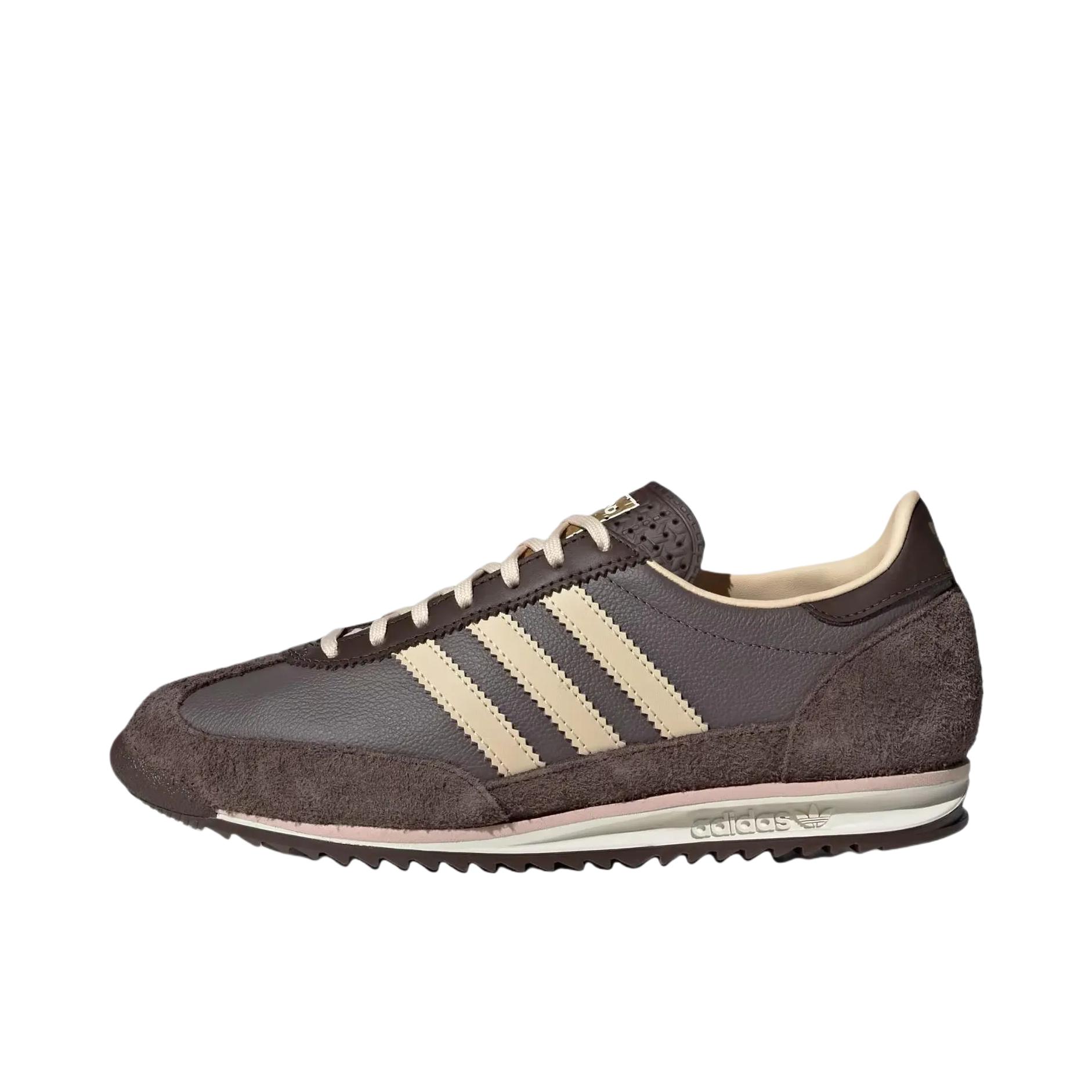 推荐商品：【马思纯同款】 adidas Originals SL 72 T头鞋 德训鞋 运动休闲鞋 轻便防滑耐磨透气舒适简约复古 棕色
