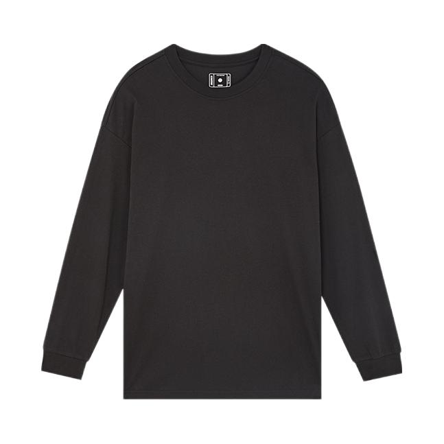 准者 2024AW 跑步健身透气内搭圆领套头打底国棉美式长袖卫衣 男女同款 YX-95-G