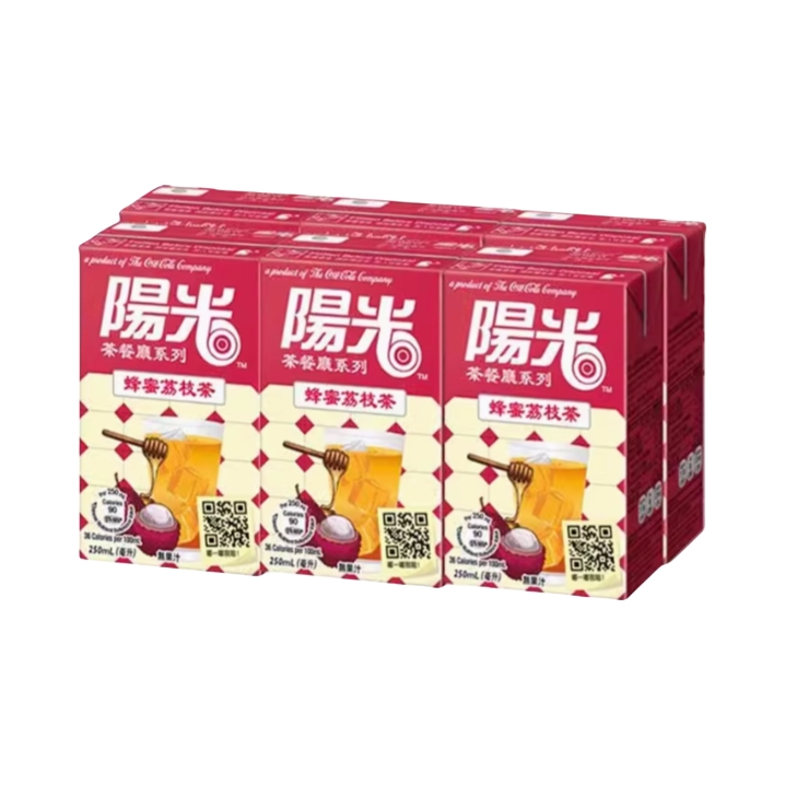 推荐商品：阳光 橙汁饮品 250ml 盒装 蜂蜜荔枝茶