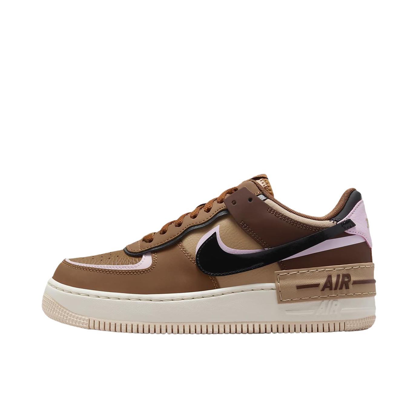 推荐商品：Nike Air Force 1 空军一号 板鞋 轻便舒适百搭耐磨防滑复古 女款/浅英国褐/泡沫粉/麻黄/黑色