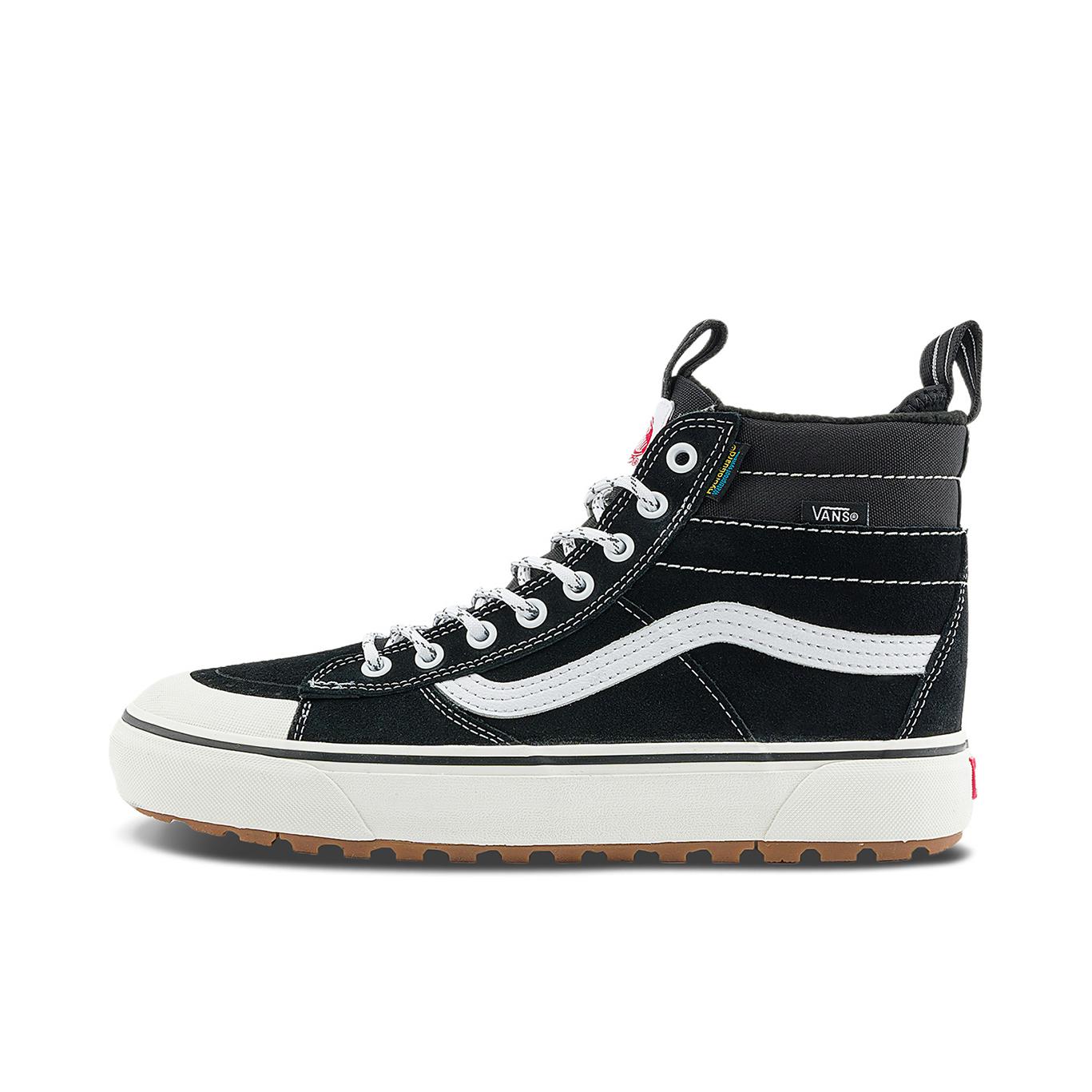 Vans/范斯 SK8-Hi 板鞋 潮流经典拼接复古街头厚底 高帮/黑色/白色/红色