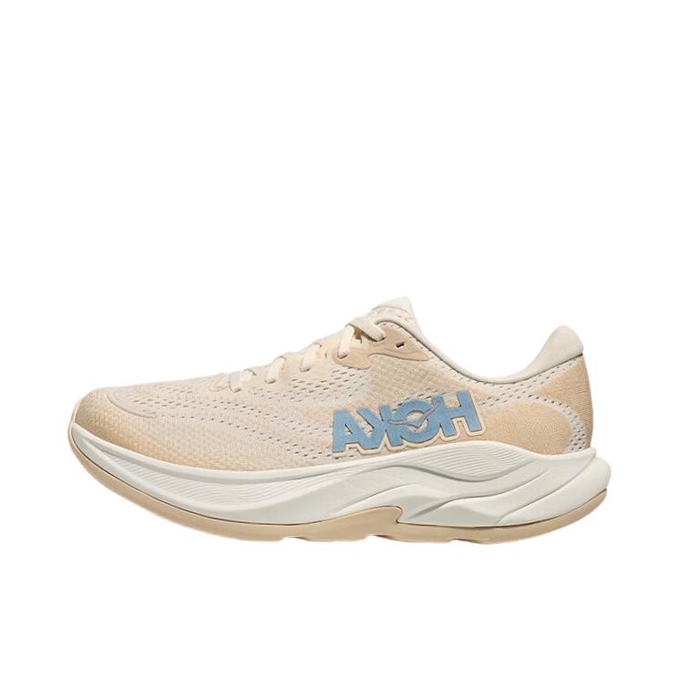 推荐商品：HOKA ONE ONE Rincon 4 林康4 公路 减震透气 防滑耐磨 跑鞋 男款/石膏白/橡木色