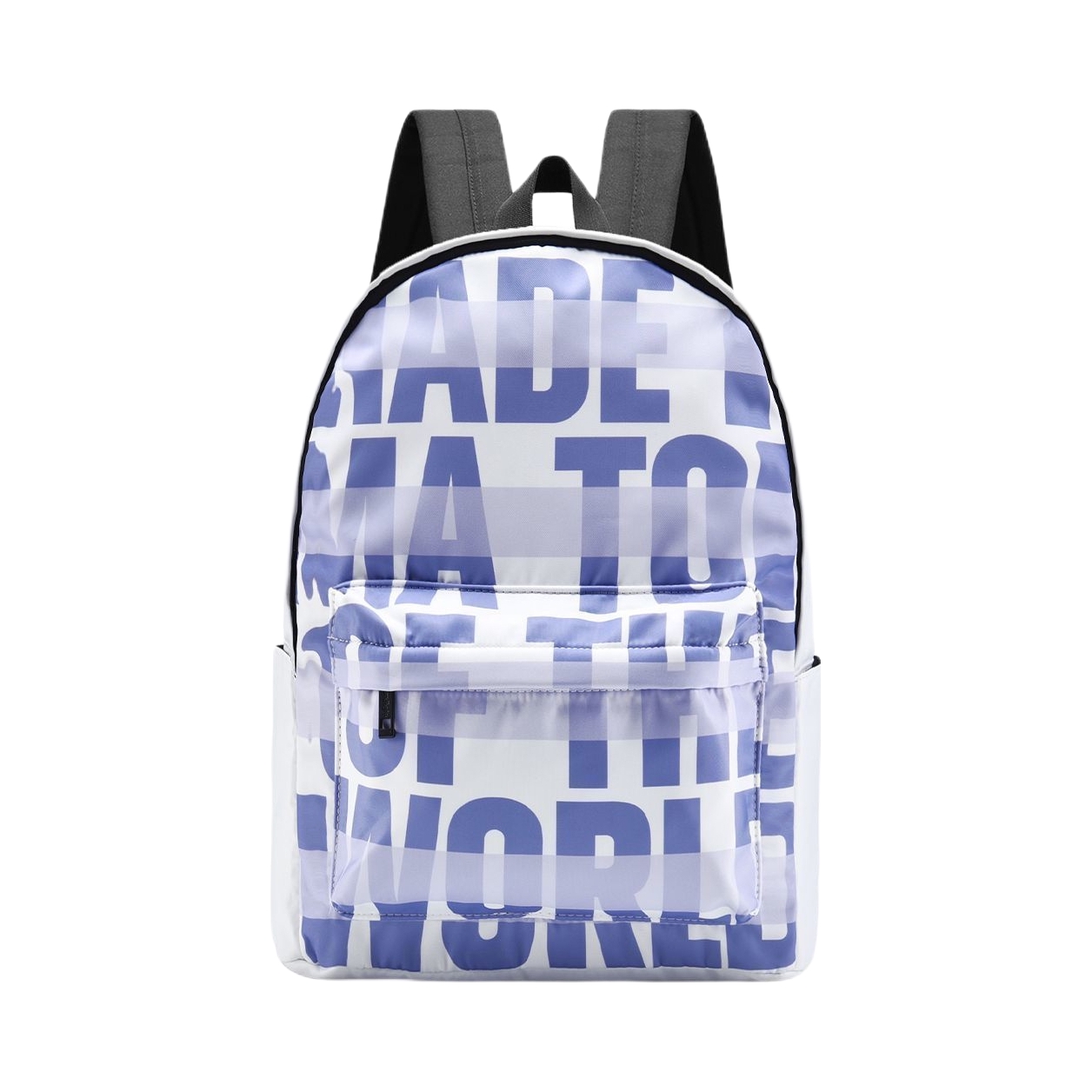 推荐商品：ONRF x SOUNDBYTE 联名款多夹层字母英文印花大容量防泼水耐脏条纹尼龙初高中学生书包涤纶双肩包