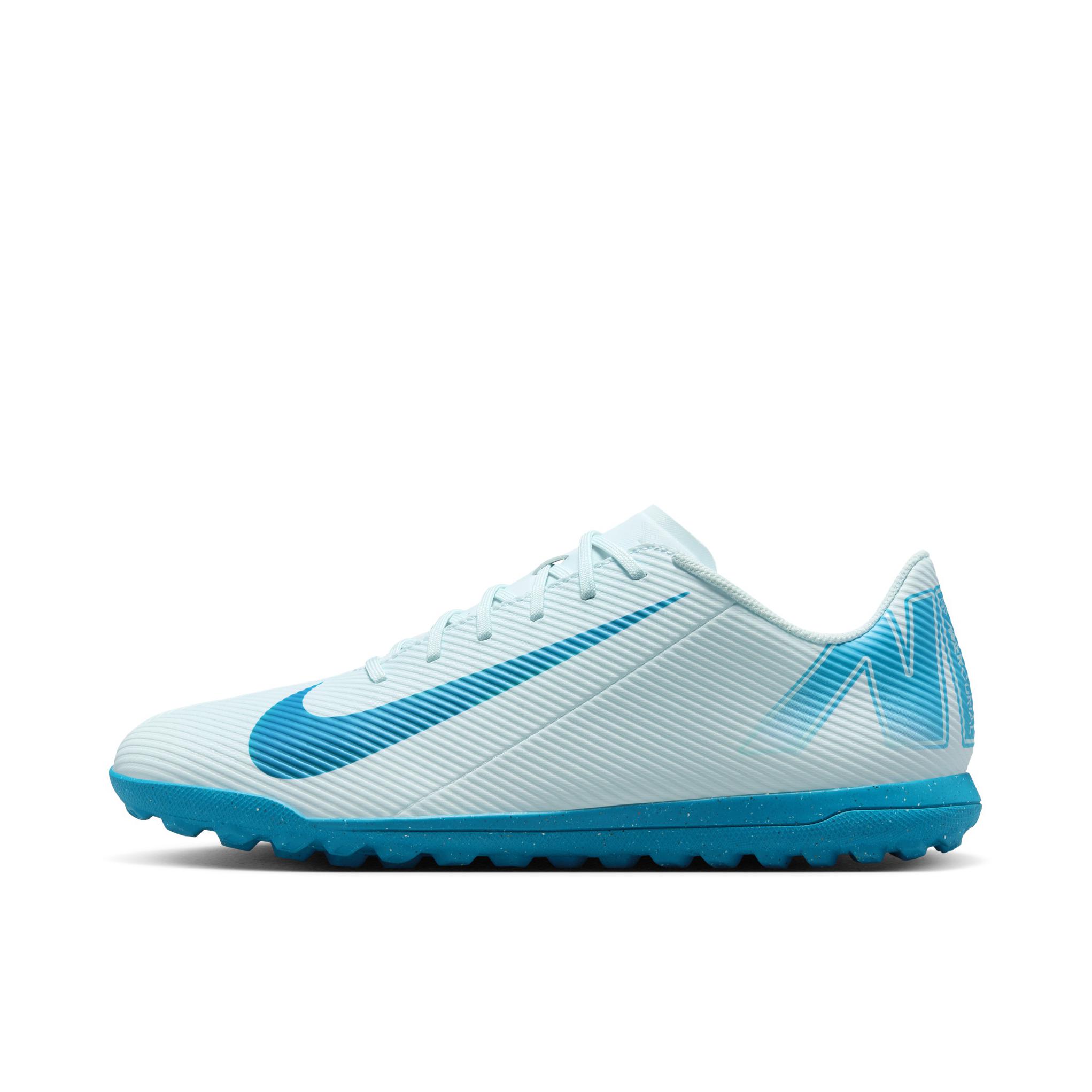 推荐商品：Nike Mercurial Vapor 16 Club TF 低端 胶质碎钉 人造草地 防滑耐磨 足球鞋 冰川蓝/轨道蓝