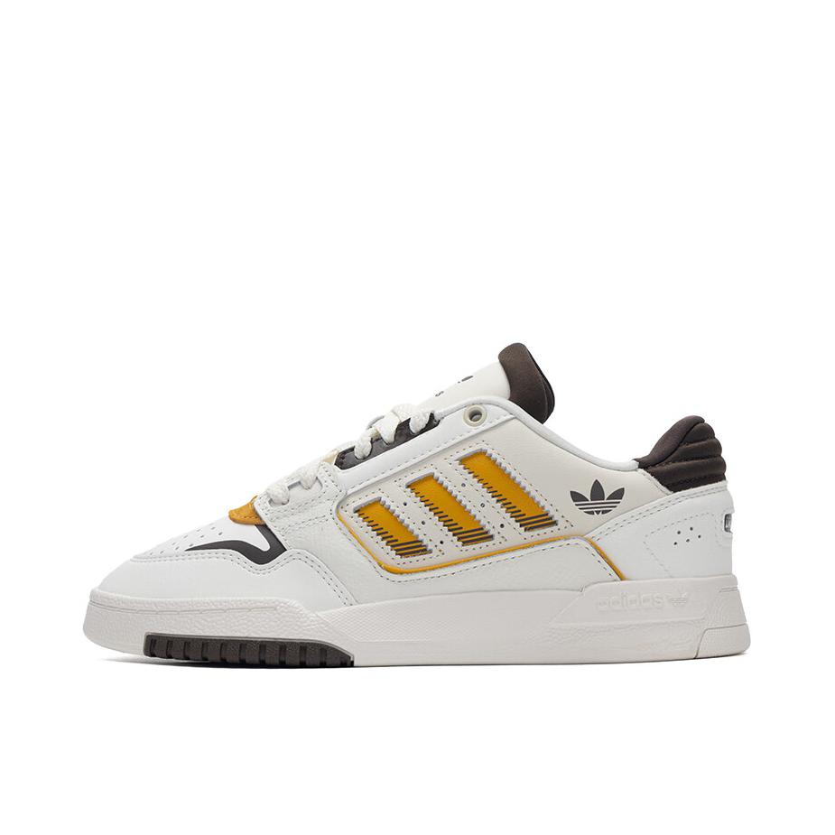 推荐商品：adidas Originals Drop Step 2.0 板鞋 舒适百搭防滑贴合耐磨篮球风流光风 汉玉白/黄色/深棕色