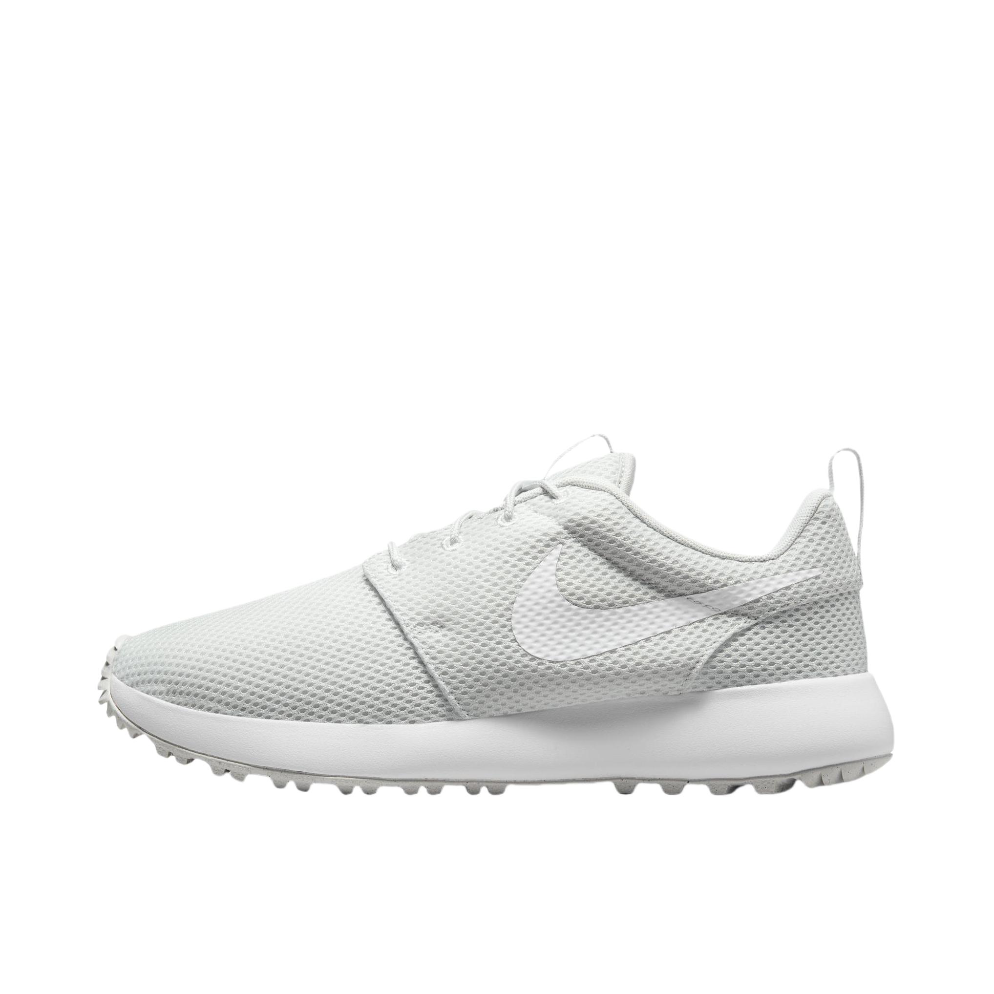 推荐商品：Nike Roshe G Next Nature 减震防滑 舒适耐磨 网布透气 易穿脱 高尔夫鞋 白色/灰色