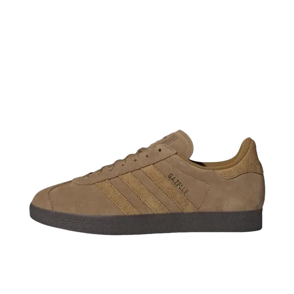 推荐商品：adidas Originals Gazelle T头鞋 德训鞋 板鞋 轻便复古薄底舒适百搭减震耐磨贴合圆头 棕色沙漠/青铜地层/深棕色