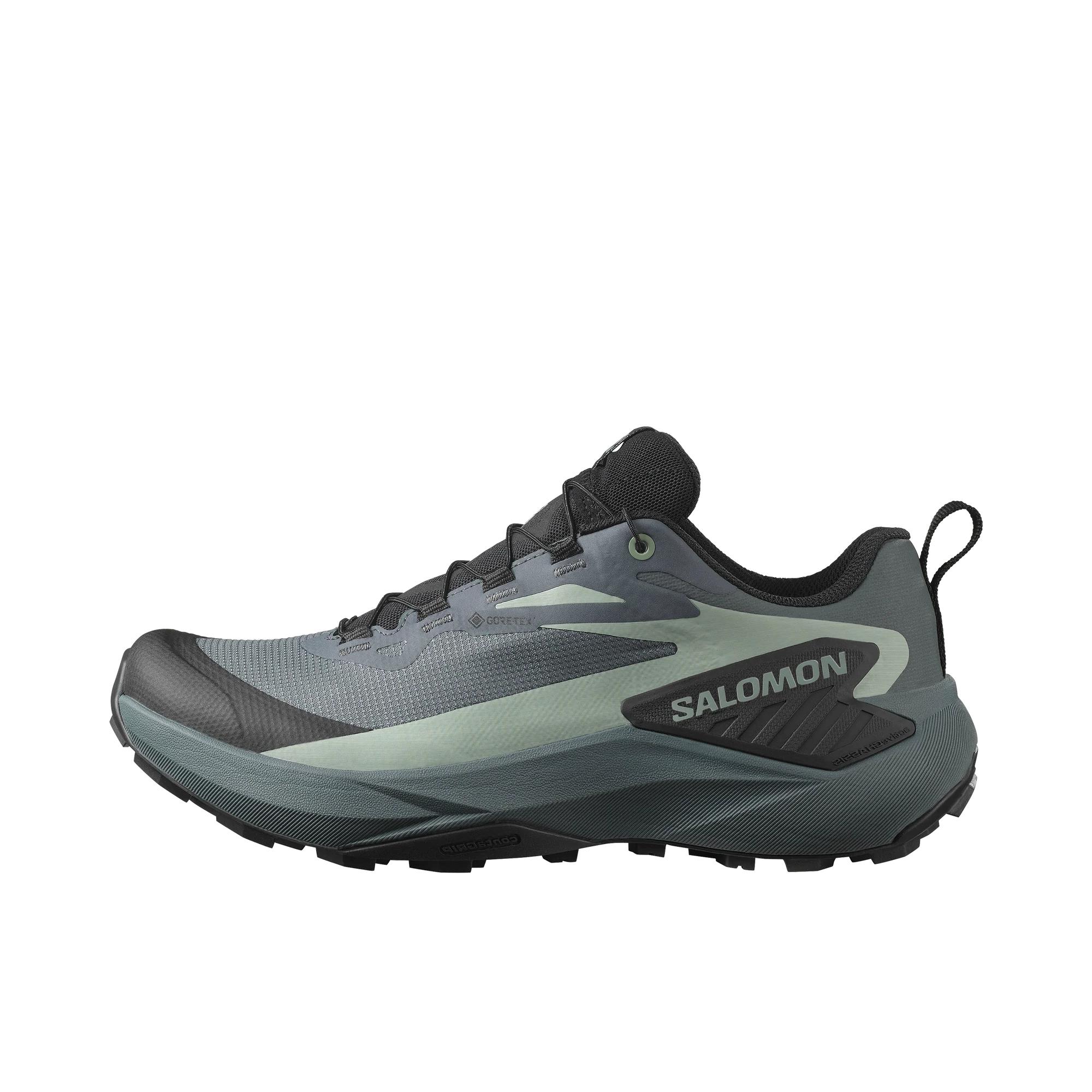 推荐商品：Salomon/萨洛蒙 Genesis GTX 户外休闲鞋 越野跑鞋 轻量包裹抓地防水舒适透气防滑耐磨百搭时尚 女款/湍流蓝