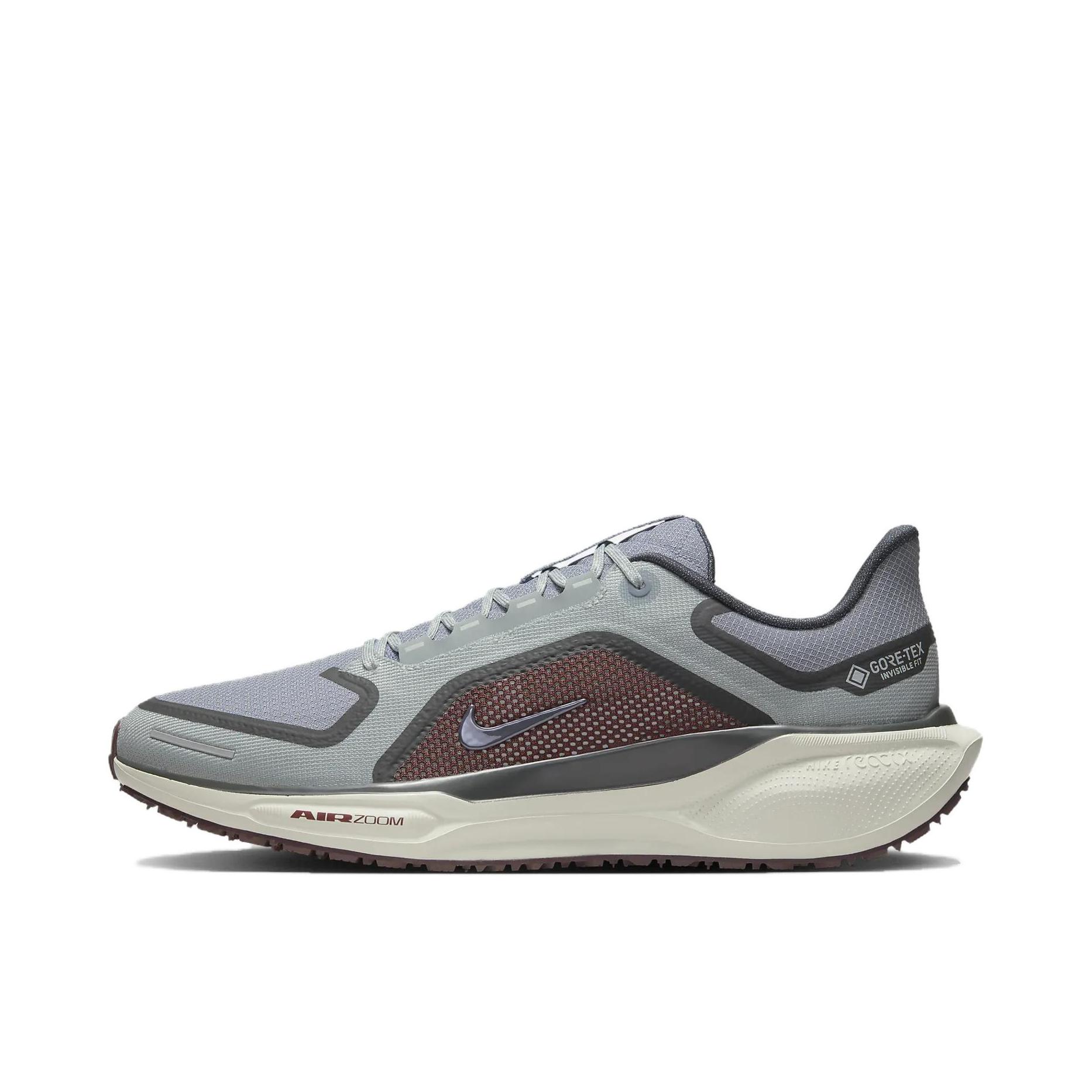 推荐商品：Nike Air Zoom Pegasus 41 飞马 跑鞋 ReactX泡绵缓震透气轻便回弹训练防滑马拉松短跑支撑贴合耐用 浮石灰/灰石板蓝/鲜亮勃艮第酒红