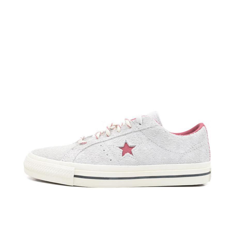 推荐商品：Converse/匡威 One Star Pro 翻毛皮 潮流复古 舒适 耐磨 防滑 板鞋 白色/红色/灰色