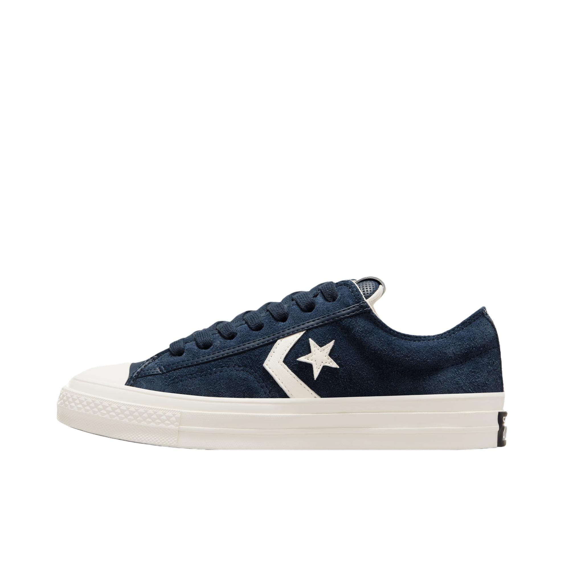 推荐商品：Converse/匡威 Star Player 76 帆布鞋 防滑耐磨舒适轻便易穿圆头百搭复古支撑 海军蓝/白色