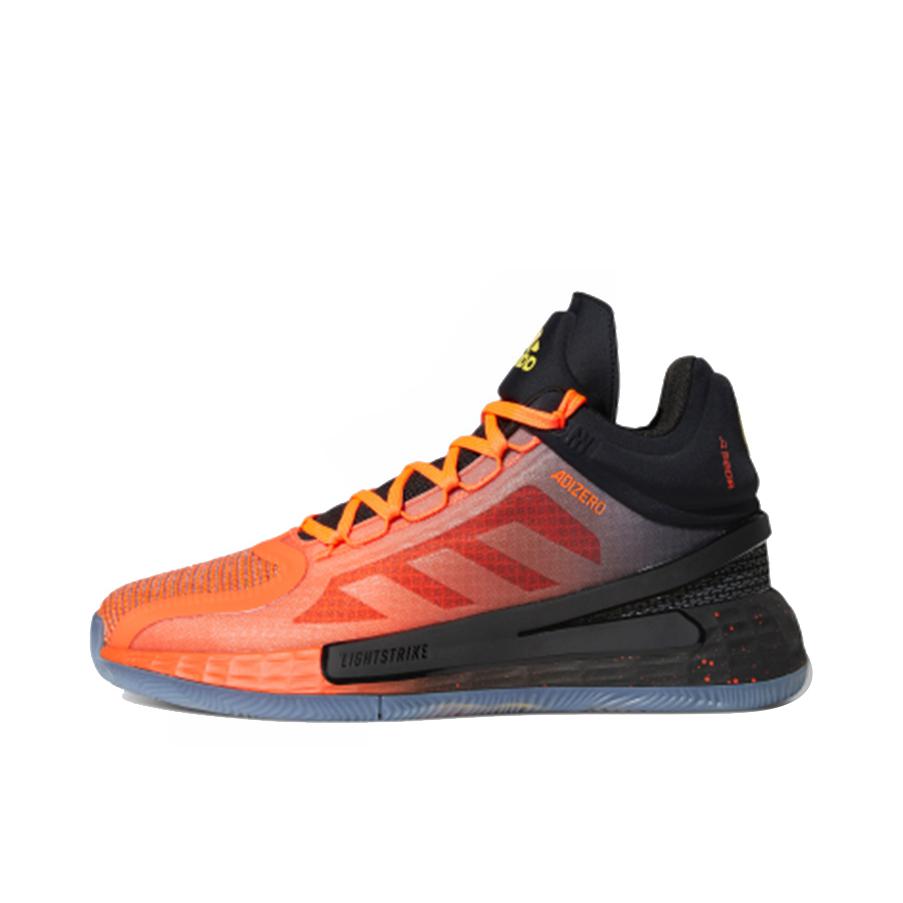推荐商品：adidas D Rose 11 篮球鞋 透气防滑耐磨缓震实战 黑色/橙色