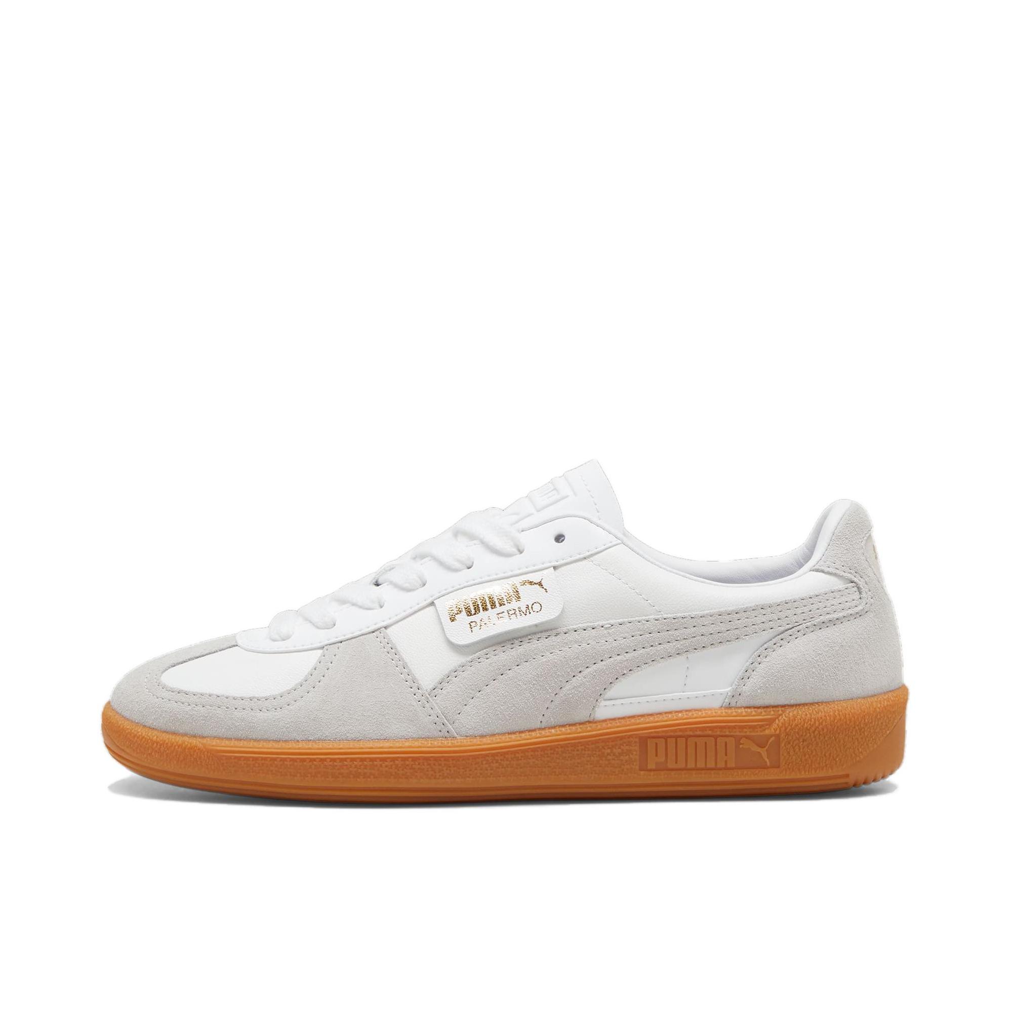 推荐商品：【朴彩英同款】 Puma/彪马 Palermo Og T头鞋 德训鞋 运动休闲鞋 时尚潮流拼接舒适百搭薄底复古 白色/灰色