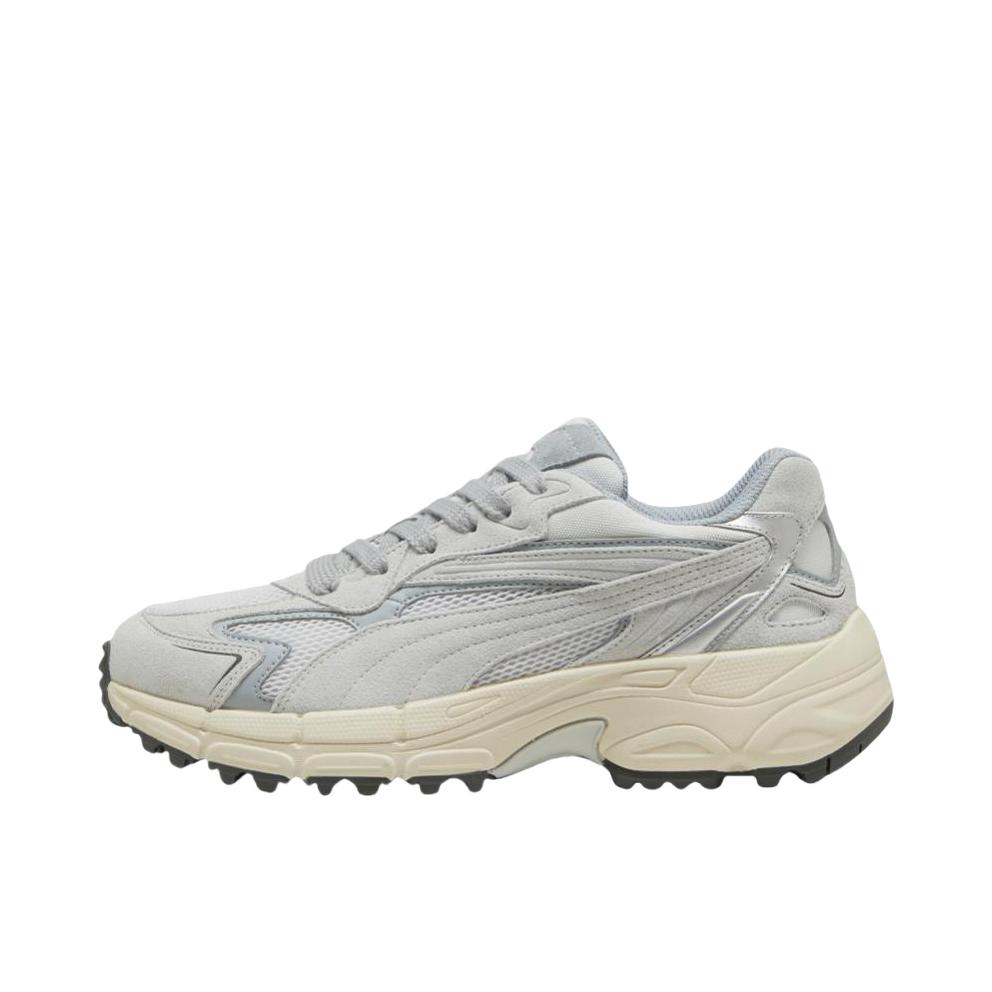 推荐商品：Puma/彪马 Teveris Nitro 运动休闲鞋 减震透气舒适耐磨潮流百搭复古圆头回弹 米白色/灰色