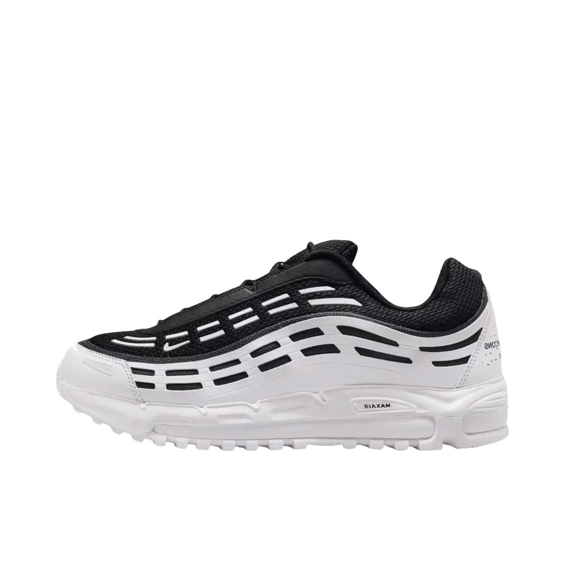 推荐商品：Nike AIR MAX TL 2.5 跑鞋 减震圆头百搭合成革回弹舒适耐磨 CDG Homme Plus联名/黑色/白色