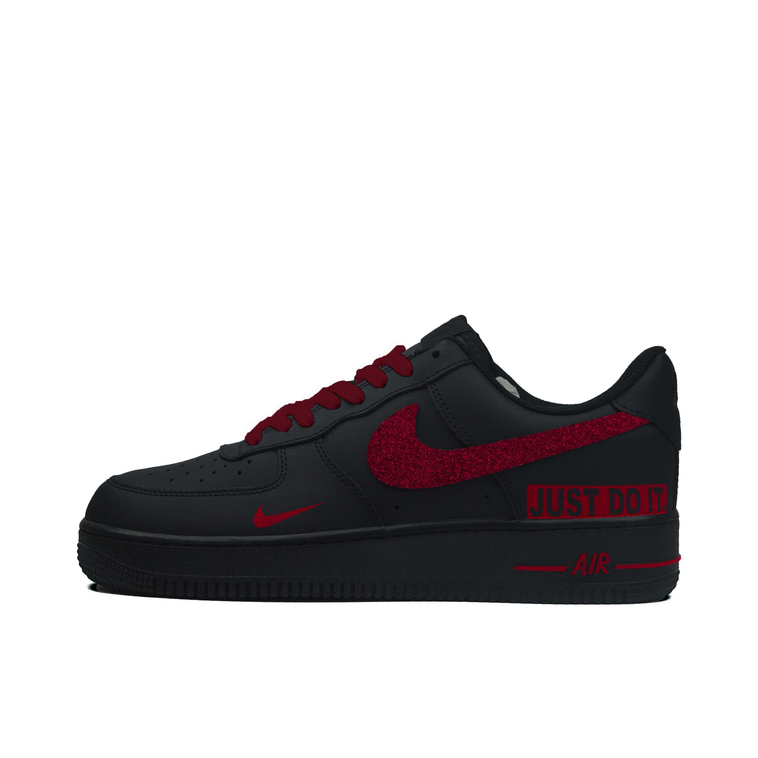 推荐商品：【定制款】 Nike Air Force 1 板鞋 防滑减震耐磨低帮增高 红水晶
