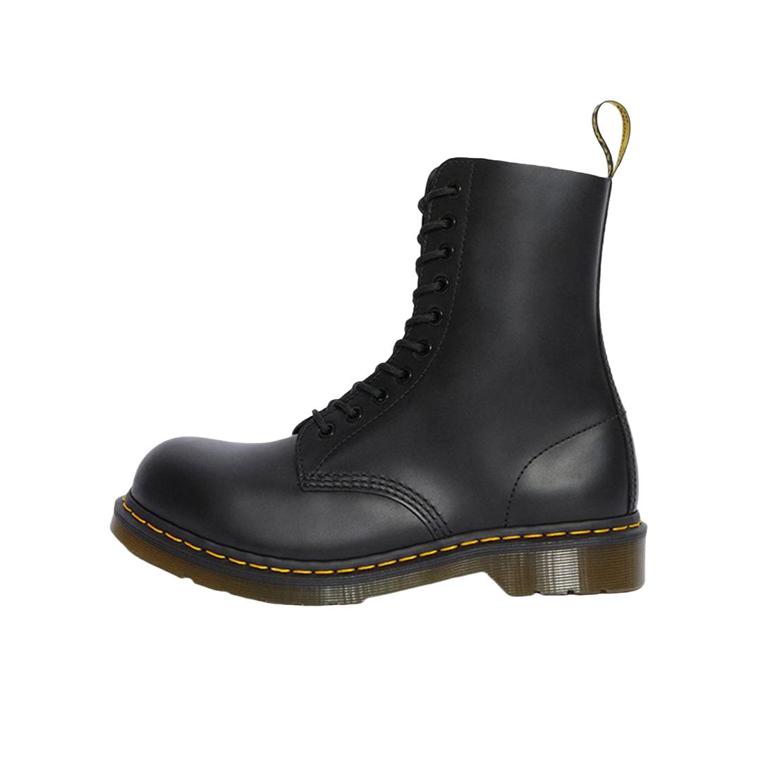 推荐商品：Dr. Martens 1919 短筒 平跟 系带 防滑 马丁靴 黑色