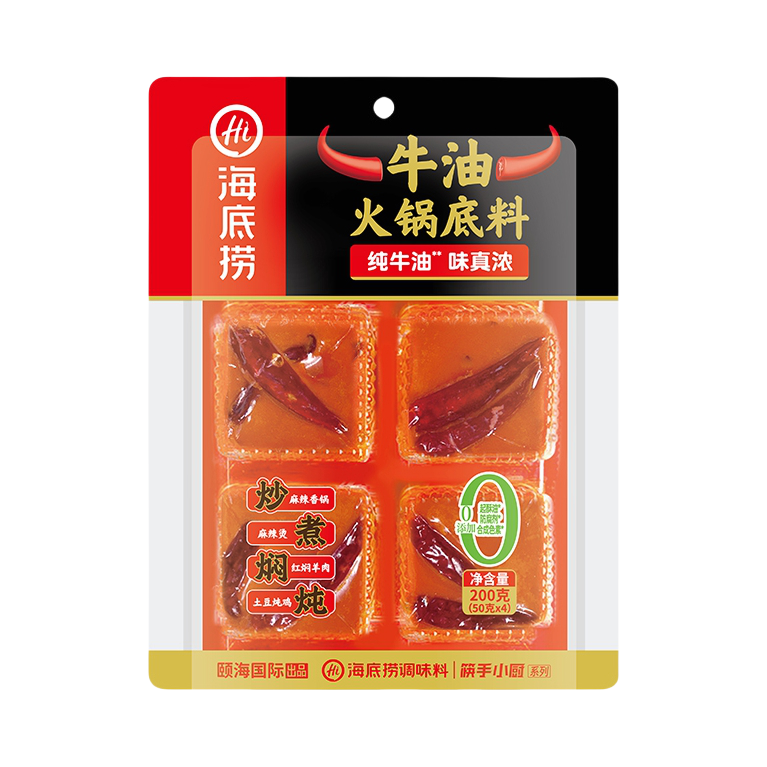 推荐商品：海底捞 牛油 火锅底料 袋装麻辣醇香清油清汤