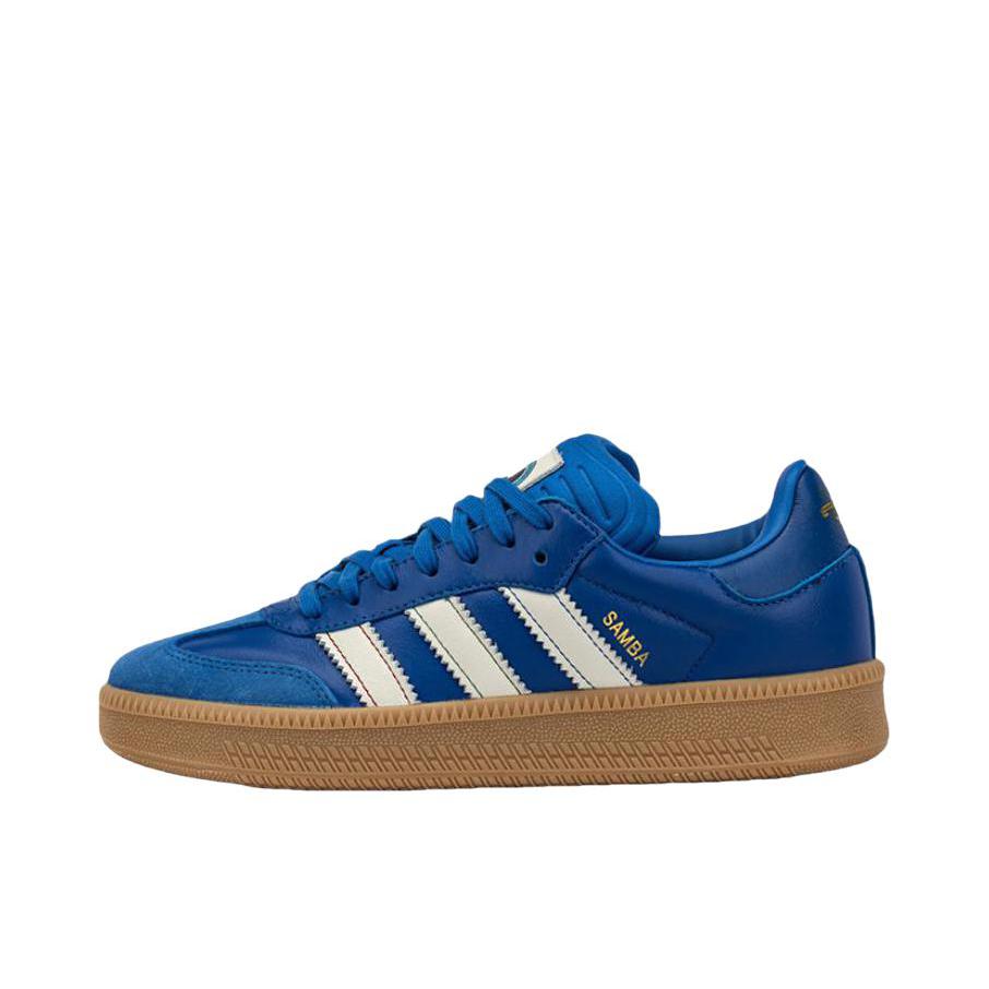 推荐商品：adidas Originals Samba XLG T头鞋 德训鞋 板鞋 复古增高防滑耐磨 蓝色