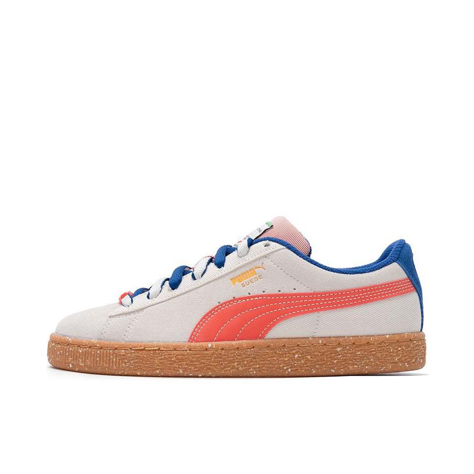 推荐商品：Puma/彪马 Suede Classic 面包鞋 板鞋 舒适百搭防滑耐磨轻便透气复古低帮圆头 米白色/红色