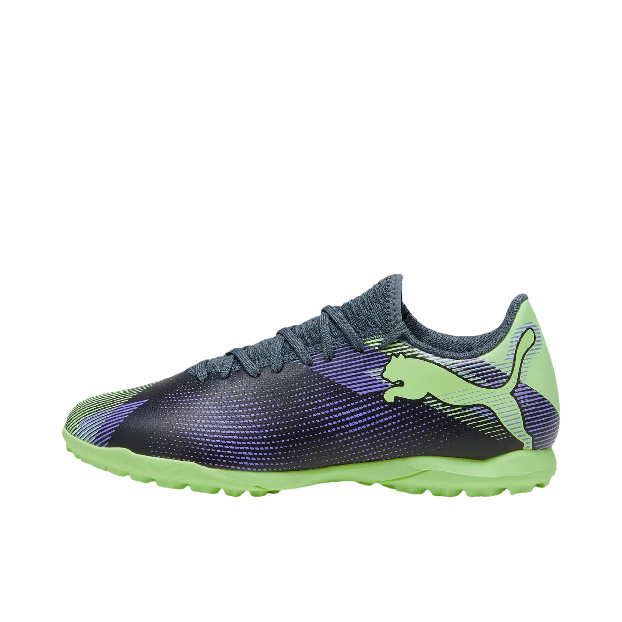 推荐商品：Puma/彪马  FUTURE 7 PLAY TT  人造草地 胶质 比赛 舒适轻便 防滑耐磨 百搭  足球鞋 钉鞋 灰色/绿色