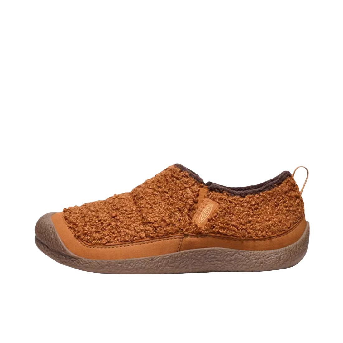 推荐商品：KEEN/科恩 HOWSER II 一脚蹬 露营 户外休闲鞋 女款/胡桃棕/咖喱黄