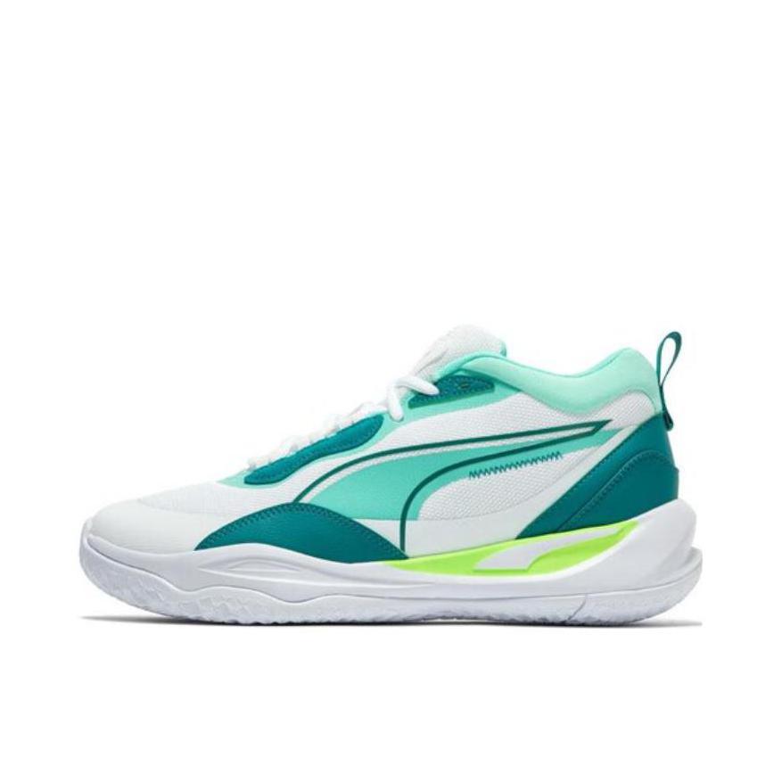 推荐商品：Puma/彪马 Playmaker Pro 减震回弹 防滑耐磨 舒适轻便 篮球鞋 白色/天青色