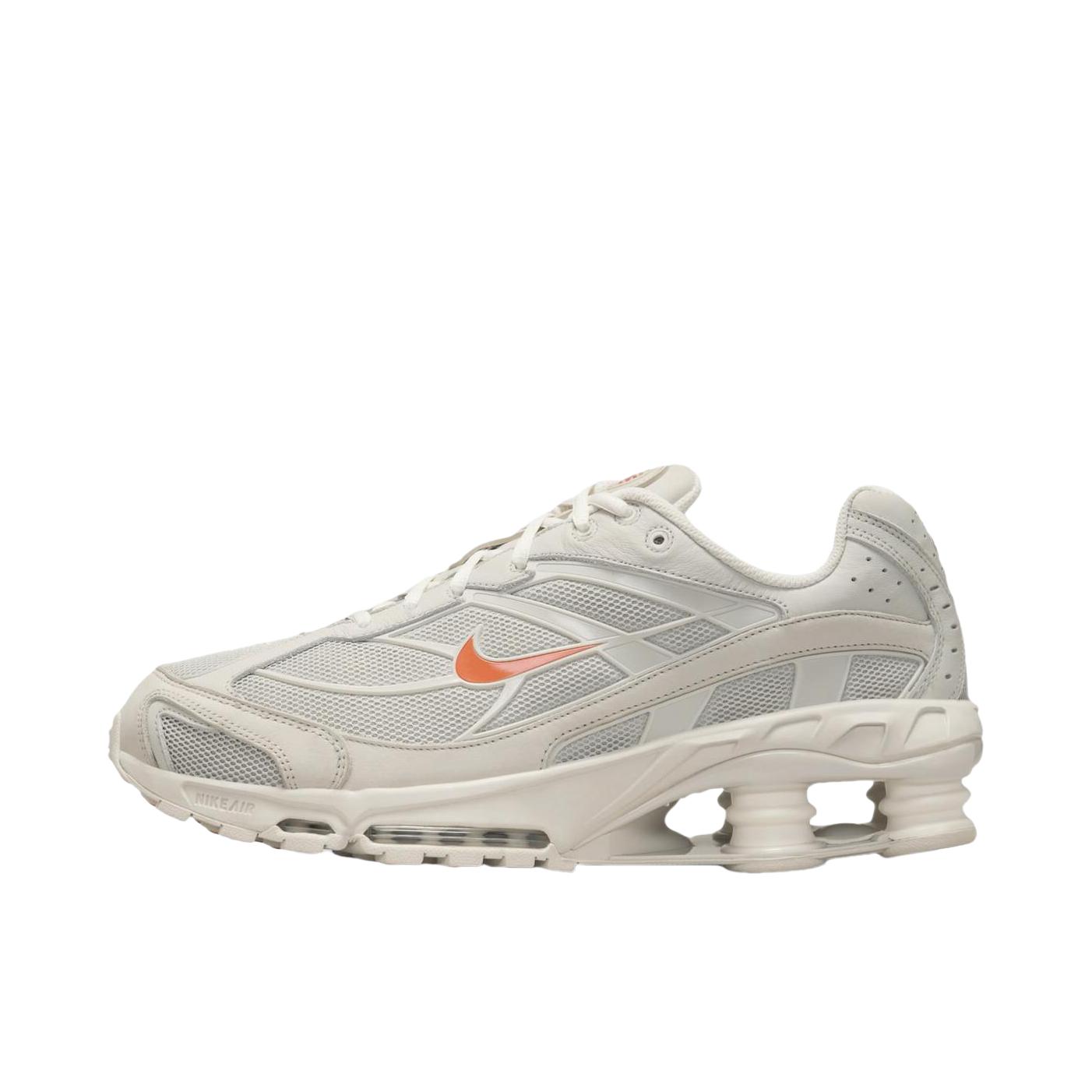 推荐商品：Nike Shox Ride 2 跑鞋 织物防滑耐磨复古支撑贴合回弹 米色/白色 