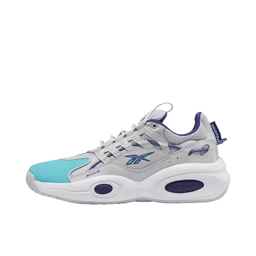 推荐商品：Reebok/锐步 Solution 防滑 耐磨 减震 复古织物 合成革 篮球鞋 蓝色/白色