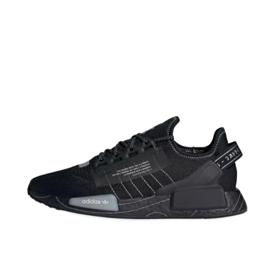 推荐商品：adidas Originals NMD R1 V2 减震 防滑耐磨 网面透气 舒适 运动 休闲鞋 纯黑