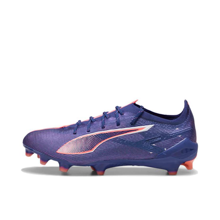 推荐商品：Puma Ultra 5 Ultimate FG 胶质 防滑耐磨 轻便透气 包裹性 舒适支撑 足球鞋 紫色/橙色