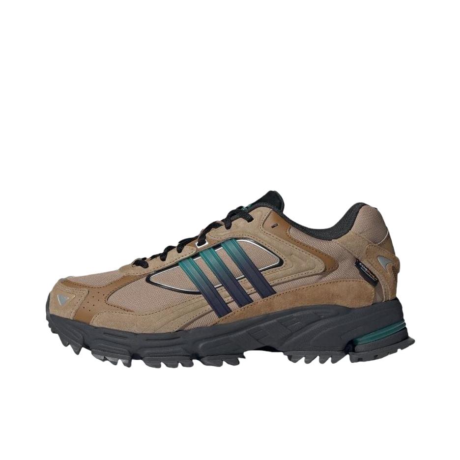 推荐商品：adidas RESPONSE CL 运动休闲鞋 防滑低帮系带厚底 纸板/核心黑色/棕色甜点