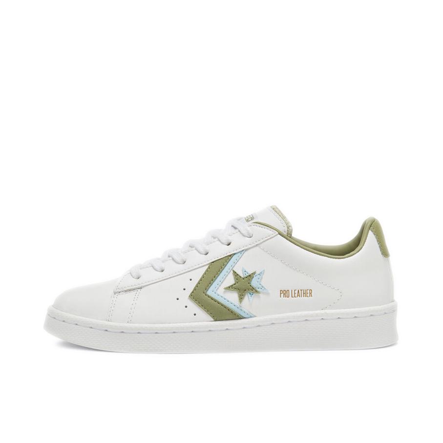 推荐商品：Converse/匡威 Pro Leather 复古 经典 防滑耐磨 运动 减震 板鞋 白色/绿蓝叠标