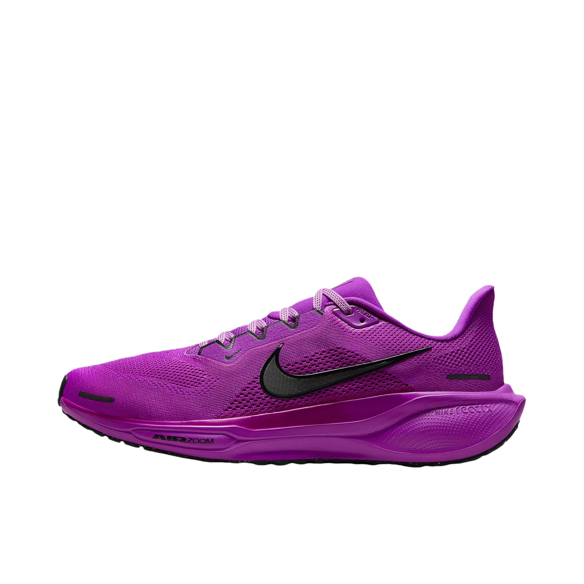 推荐商品：Nike Air Zoom Pegasus 41 飞马 跑鞋 ReactX泡绵缓震透气轻便回弹训练防滑马拉松短跑支撑贴合耐用 紫色