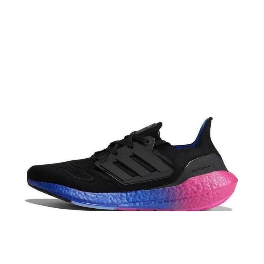 推荐商品：adidas Ultra Boost 22 经典UB 跑鞋 爆米花防滑耐磨缓震回弹织物休闲随心畅跑抗扭转 黑色/紫色