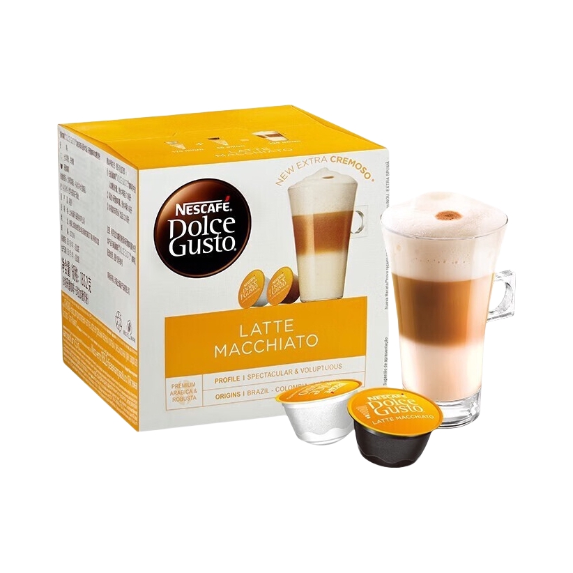 推荐商品：DOLCE GUSTO/多趣酷思 拿铁玛奇朵 咖啡胶囊 盒装