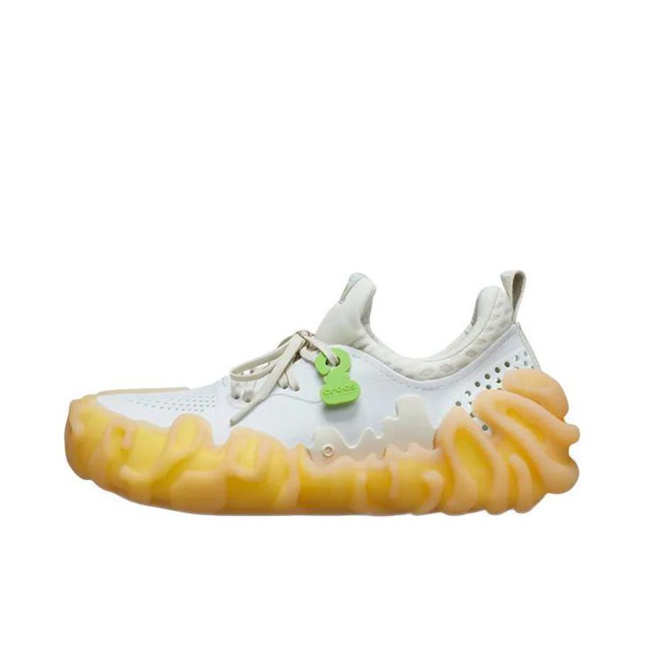 推荐商品：Salehe Bembury x Crocs卡骆驰 Pollex Juniper 舒适百搭 防滑 低帮 指纹 生活休闲鞋 白色/黄色