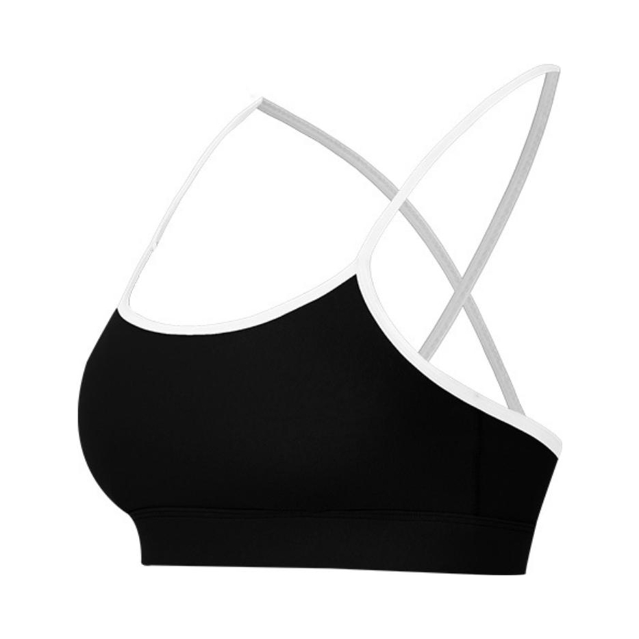 推荐商品：ARIALEISURE  撞色双肩带全罩杯背心式运动内衣 女装 ALYB241541 黑